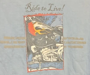 XL Sail Newport blau TShirt Ride to Live to Ride Motorrad - Bild 1 von 6