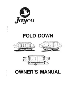 1988 Jayco J-1208 J-1206 J-1008 J-1006 J-806 J-705 Popup Trailer Owners Manual - Picture 1 of 1