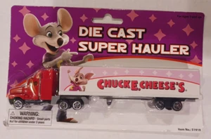 Chuck E Cheese Die Cast Super Hauler Semi Truck & Trailer 2012 Playmind ~ Neu - Bild 1 von 2