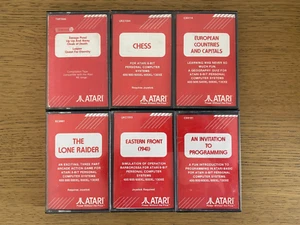 Atari 400 800 800XL 600XL 65XE 130XE xegs KONVOLUT KONVOLUT 6 Bänder Kassetten - Bild 1 von 2
