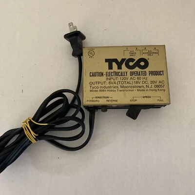 TYCO MODEL #899V RAILROAD TRAIN TRANSFORMER CONTROLLER HO TRAIN - Image 1 of 4