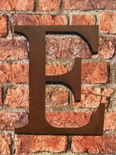 RUSTY industriale in metallo invecchiato 12 pollici (30.5 cm.) Lettera Alfabeto-E