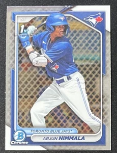 Bowman 2024 cromo #BCP-142 Arjun Nimmala 1st Bowman Toronto Blue Jays - Imagen 1 de 2