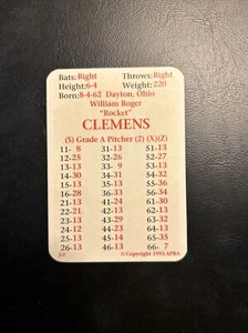 C55b Apba Roger Clemens, Boston Red Sox 1993 - Picture 1 of 2