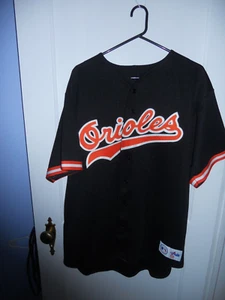 Brady Anderson #9 Baltimore Orioles majestätisches Baseballtrikot Größe L genäht - Bild 1 von 3