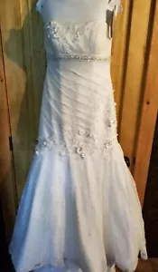 Oleg Cassini Wedding Dress | Ivory | All-Over Lace | Size 6 | Never Worn - Picture 1 of 8