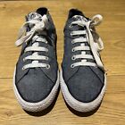 Dunlop Denim Blue Canvas Holiday Beach Lace Up Shoes Sneakers Uk Size 7