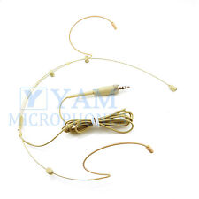 Double Hook YAM Beige HM3-C4W Headset Mic for SONY WRT-805, UTX-B1, UWP Series