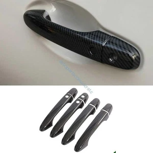 For Honda Civic 9Th 2012~14~2015 Carbon Fiber Side Smart Door Handle Cover 8PC - Picture 1 of 4