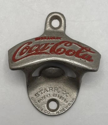 Vintage Coca-Cola Metal Wall Mount Bottle Opener Starr X Newport News USA - Image 1 of 4