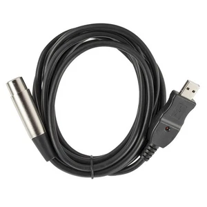 USB 2.0 Male to XLR Female Microphone Mic Link Cable Cord 3m For PC Computer - Afbeelding 1 van 11