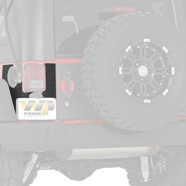 For Jeep Wrangler 2007-2016 Warrior S919A Smooth Black Rear Corners w Holes Foto 1 de 1
