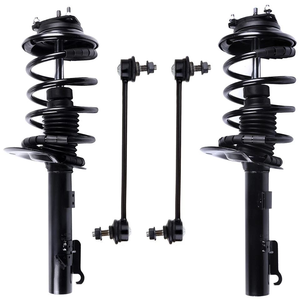 Front Struts with Coil Springs Sway Bar End Links For 2006 2007 Ford Focus - Изображение 1 из 4