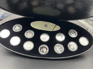 2000 Canada 12 Coin Sterling Silver Millenium Proof Quarter Set w/ Box & COA #D1 - Picture 1 of 15