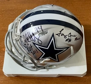 Charles Haley & Tony Hill Dual Signed Auto Autograph Cowboys Mini Helmet - Picture 1 of 6