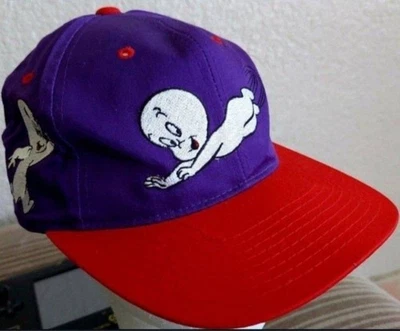 De colección Años 90 Casper Friendly Ghost Snapback Sombrero American Needle 1995 Harvey Comic Foto 1 de 4