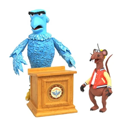 Juego de figuras de lujo The Muppets Sam The Eagle & Rizzo The Rat Foto 1 de 4