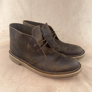 Bota Chukka Clarks Bushacre Para Hombre - Cera de Abejas, Cuero EE. UU. Talla 11 M - Imagen 1 de 6