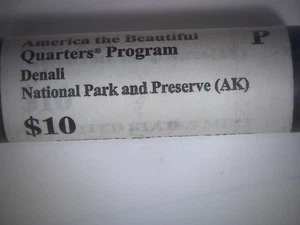 2012-P, ATB Quarter Denali National Park 40-Coin Roll BU, HEAD-HEAD ROLL - Picture 1 of 4