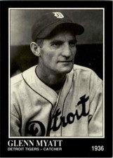 1991 Conlon Collection - The Sporting News - GLENN MYATT 😎 Trading Card #187