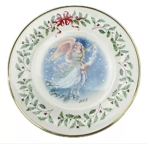 2003 Lenox Holiday Angel Annual Collector Plate 13th in Series Porcelain - Picture 1 of 5