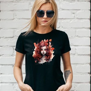 WITCH Design T-SHIRT, Fall Autumn HALLOWEEN PUMPKIN Trick PAGAN, Unisex/Lady Fit - Picture 1 of 4