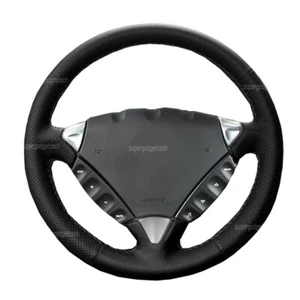 Hand-Sewing Steering Wheel Wrap Cover Leather Interior Wrap For Porsche Cayenne - Bild 1 von 10