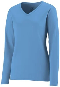 Augusta Sportswear 1788 Women Long Sleeve NexGen Wicking Ultra Stylish T-Shirt - Picture 1 of 15