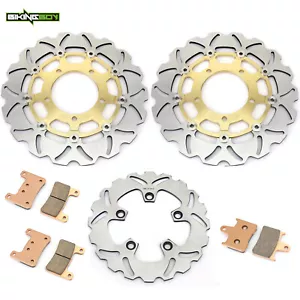 GSXR1000 GSXR 1000 2005 2006 Front Rear Brake Discs Rotors Pads For Suzuki Wave - Picture 1 of 13