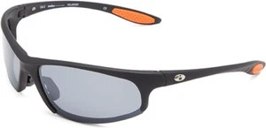 Ironman Men's Strong Polarized Semi-Rimless Sunglasses, Matte Black Rubberized - Picture 1 of 9