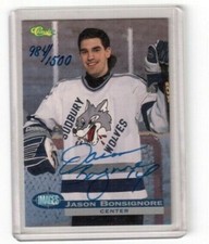 Hockey 1995-96 Images Autograph Jason Bonsignore Sudbury Wolves 984/1500