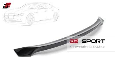 Alerón de maletero de fibra de carbono estilo AP apto para sedán Maserati Ghibli 2014-2021 Foto 1 de 4