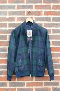 *NEW* Baracuta x Mallalieus Mens G9 Classic Wool Tartan Harrington Jacket 36 XS  - Picture 1 of 11