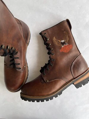 Botas Harley Davidson Marrón Hombre Talla 9 M Foto 1 de 4