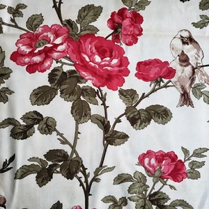 Wintergreen By 3 Sisters For Moda Beige Floral Birds 2 Yards x 44" 44010 - Picture 1 of 4