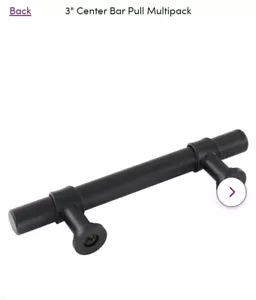 10 Pack Black Cabinet Pulls 3 Inch Matte Black Drawer Pulls Lst18bk76 Black Kitc - Picture 1 of 12