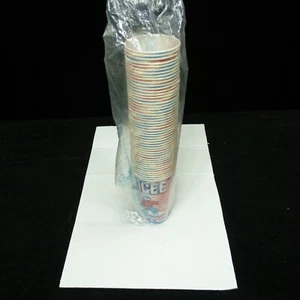 ICEE Slushie Cups 14 oz carta nuova manica 49 tazze orso un punto di ghiaccio anni 90 - Foto 1 di 4