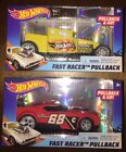 Hot Wheels RED FAST FISH Fast Racer And Yellow BONESHAKER Pullback RACERS CARS!