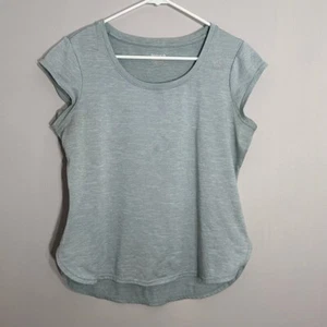 Reebok Blue Round Neck Short Sleeve T-Shirt Women Large Casual Activewear - Picture 1 of 9