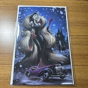 Cruella 1 Clayton Crain Megacon 2024 Virgin Ltd 78/250 casi nuevo en mano - Imagen 1 de 2