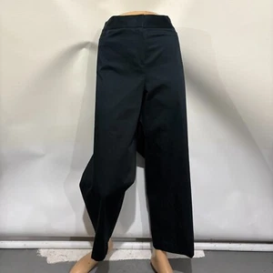 Lafayette 148 NY 16 Midnight Blue Cotton Blend Cropped Ankle Pants - Picture 1 of 6