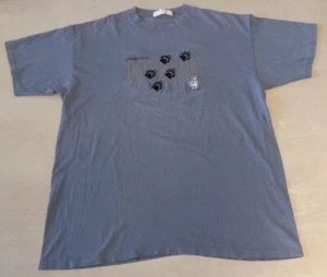 VINTAGE 90s Experience DENVER ZOO T SHIRT SINGLE STITCH Distressed XXL Blue - Picture 1 of 9