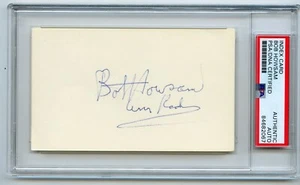 Bob Howsam signierte Karteikarte 1976 Reds 1964 Cardinals garantiert echt - Bild 1 von 1