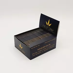 Gold Leef Luxury Box of 25 Rolling Papers with Magnetic Closure - Picture 1 of 2