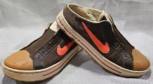 Nike Soaker 2006 Slipper Turnschuhe 315848 braun, orange kariert Damengröße: 9,5 - Bild 1 von 15