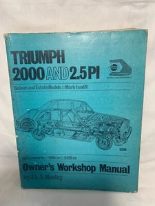 Triumph 2000 and 2.5 PI Saloon & Estate Models I and II Owner's Workshop Manual - Picture 1 of 17