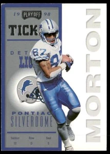Johnnie Morton 1998 Playoff Contenders - Ticket #28 Detroit Lions Football Card - Picture 1 of 2