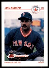 1991 Line Drive AAA Luis Aguayo Pawtucket Red Sox #351
