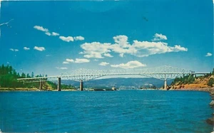 Bridge of The Gods Columbia River Oregon OR pm 1959 Postcard - Picture 1 of 2