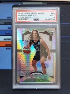 2020 Panini Prizm WNBA Hyper Prizm Sabrina Ionescu #89 PSA 9 MINT Rookie RC